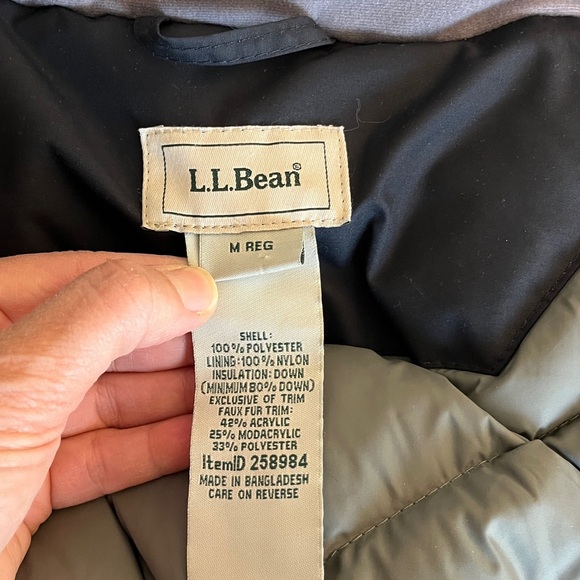 L.L.Bean Baxter State Parka Down Filled Navy Blue Size Medium - Picture 9 of 12